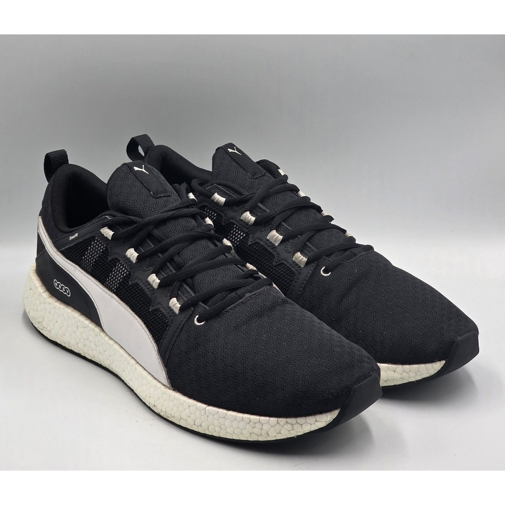 Puma NRGY Neko Turbo 192520-01 Black Running Shoes Mens Size 13 Knit